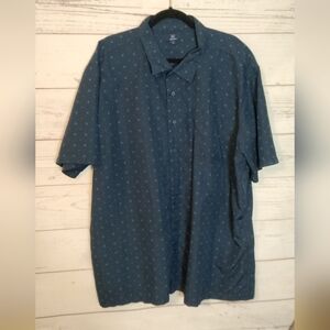 George Men's Navy Star Pattern Shirt